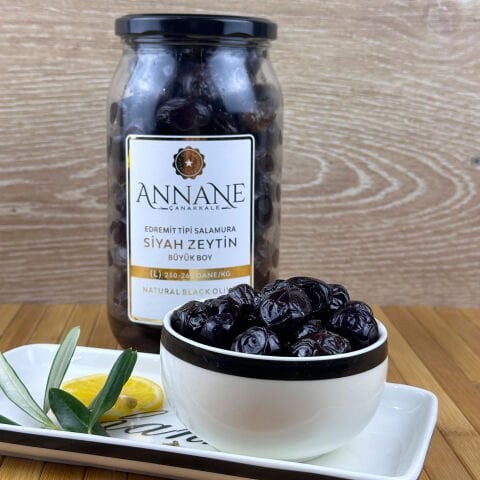 Edremit Tipi Salamura Siyah Zeytin (L)