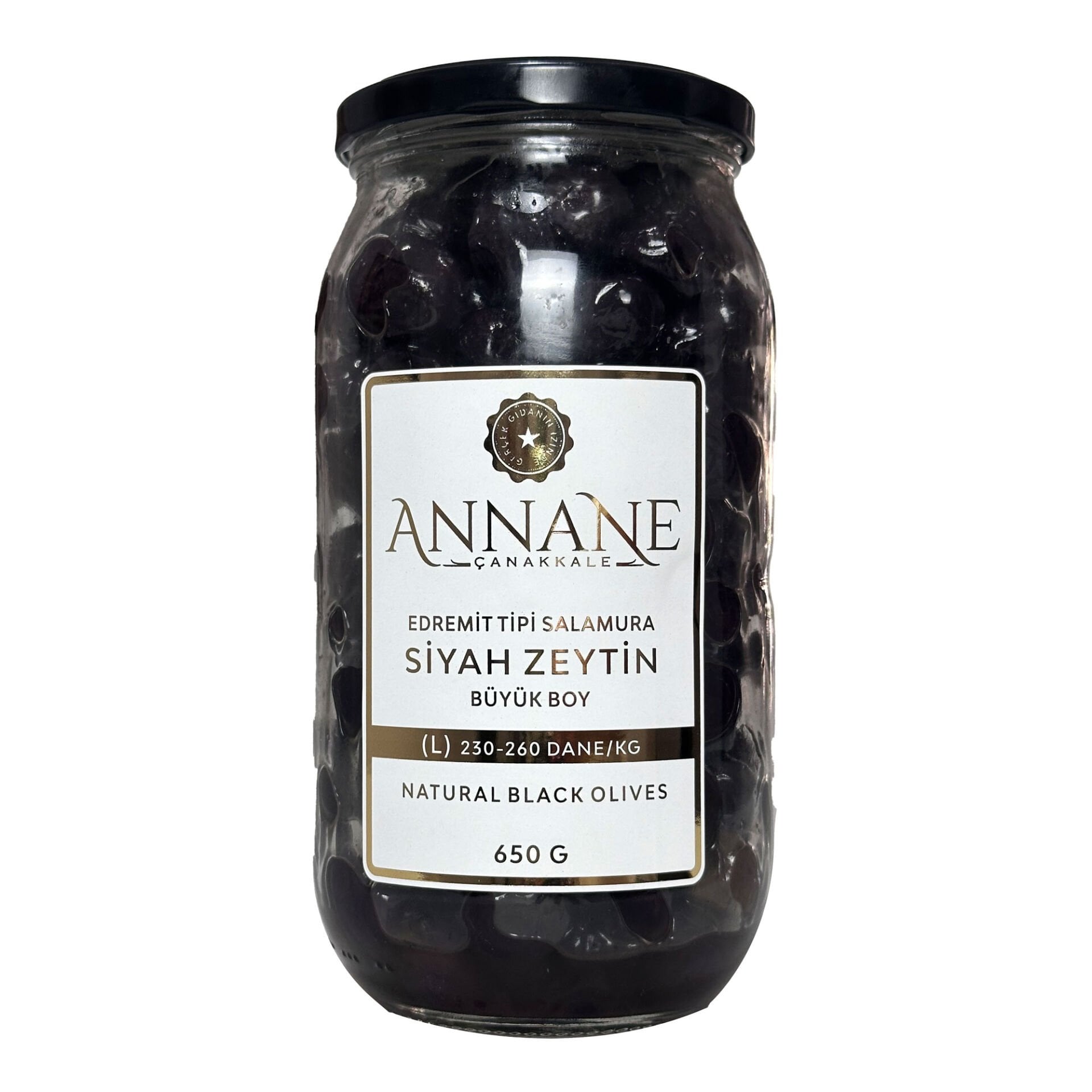 Edremit Tipi Salamura Siyah Zeytin (L)