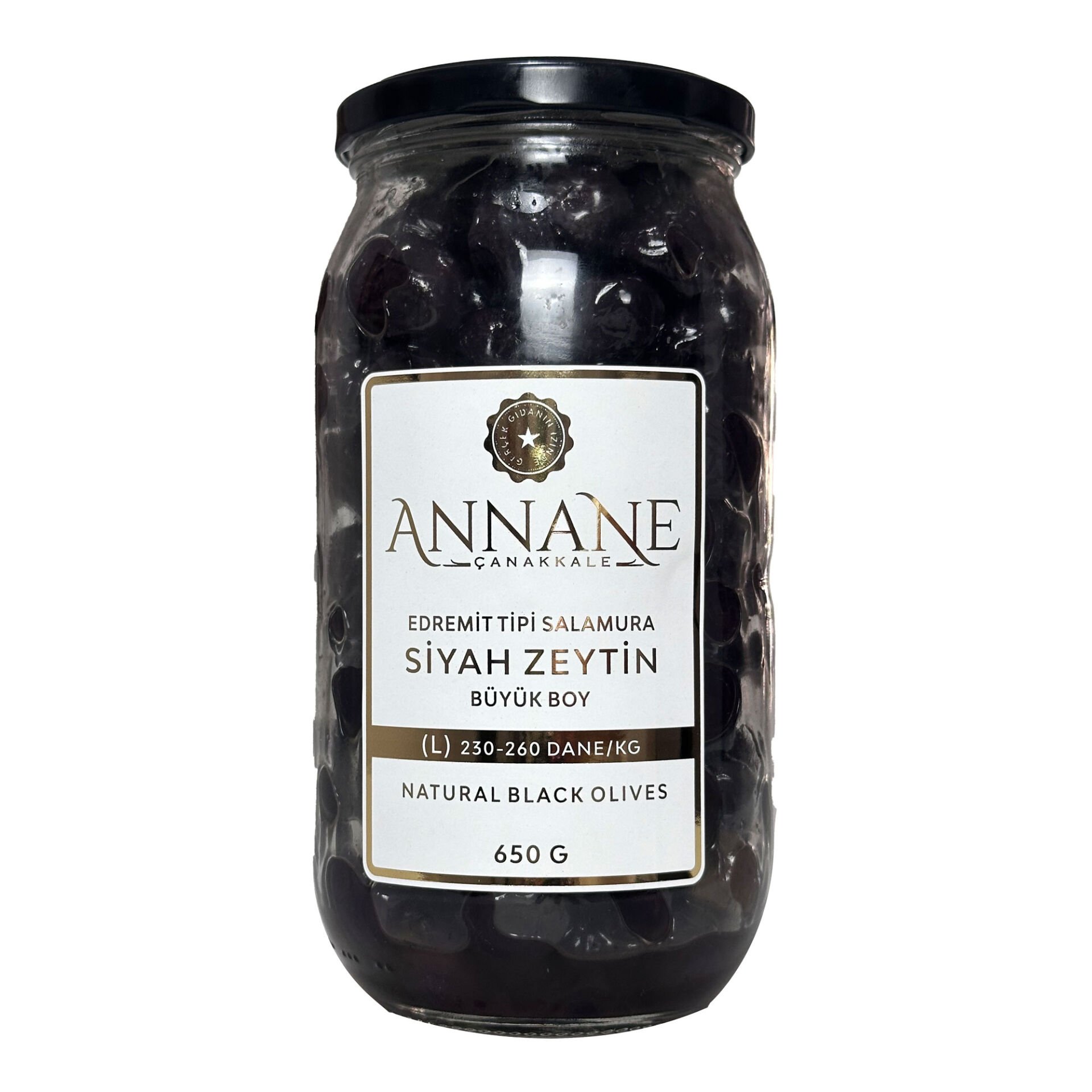 Edremit Tipi Salamura Siyah Zeytin (L)