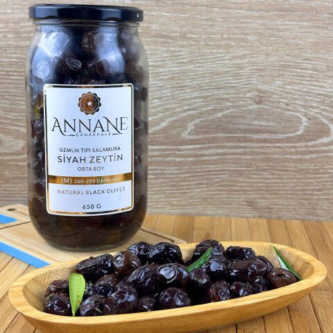 Gemlik Tipi Salamura Siyah Zeytin (M)