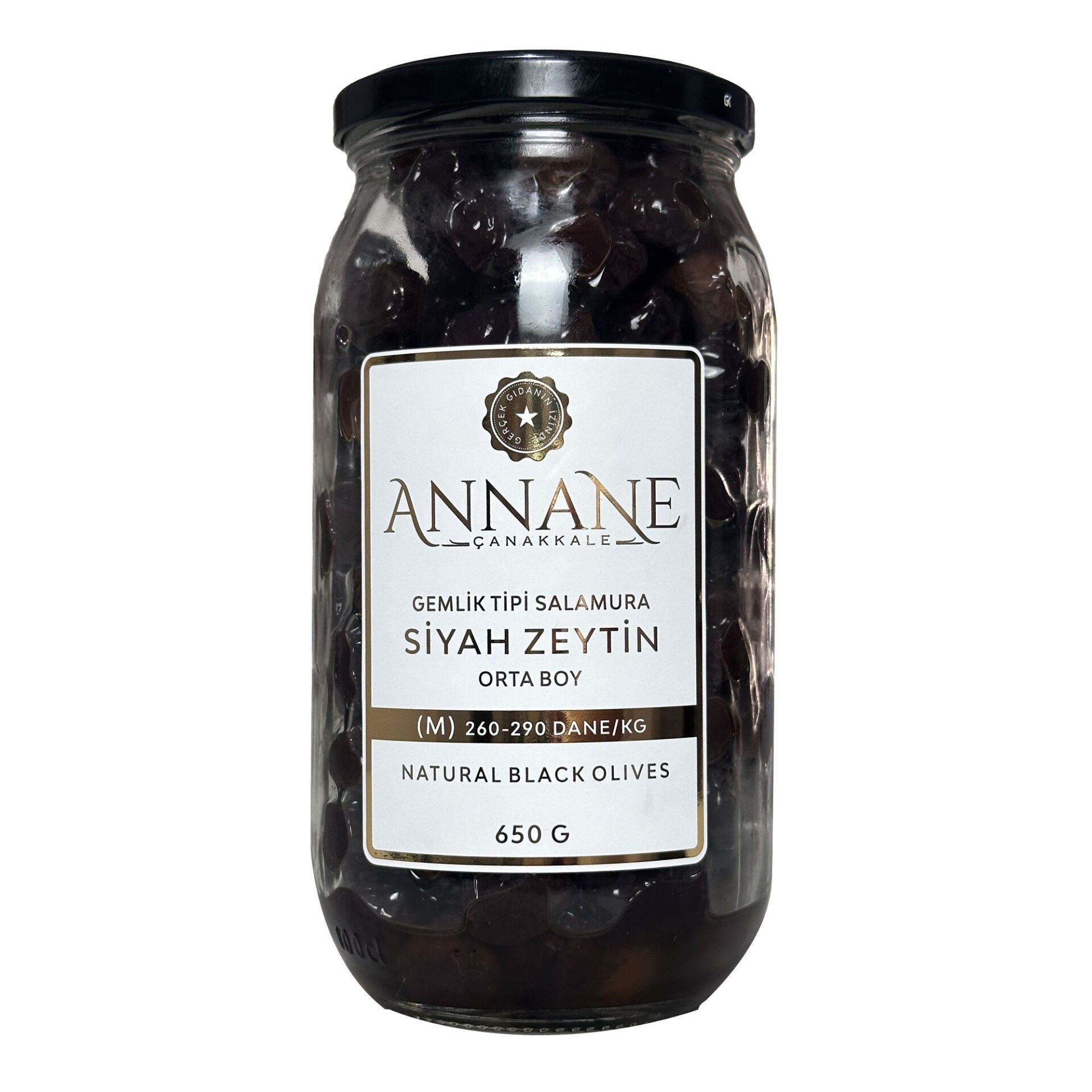 Gemlik Tipi Salamura Siyah Zeytin (M)