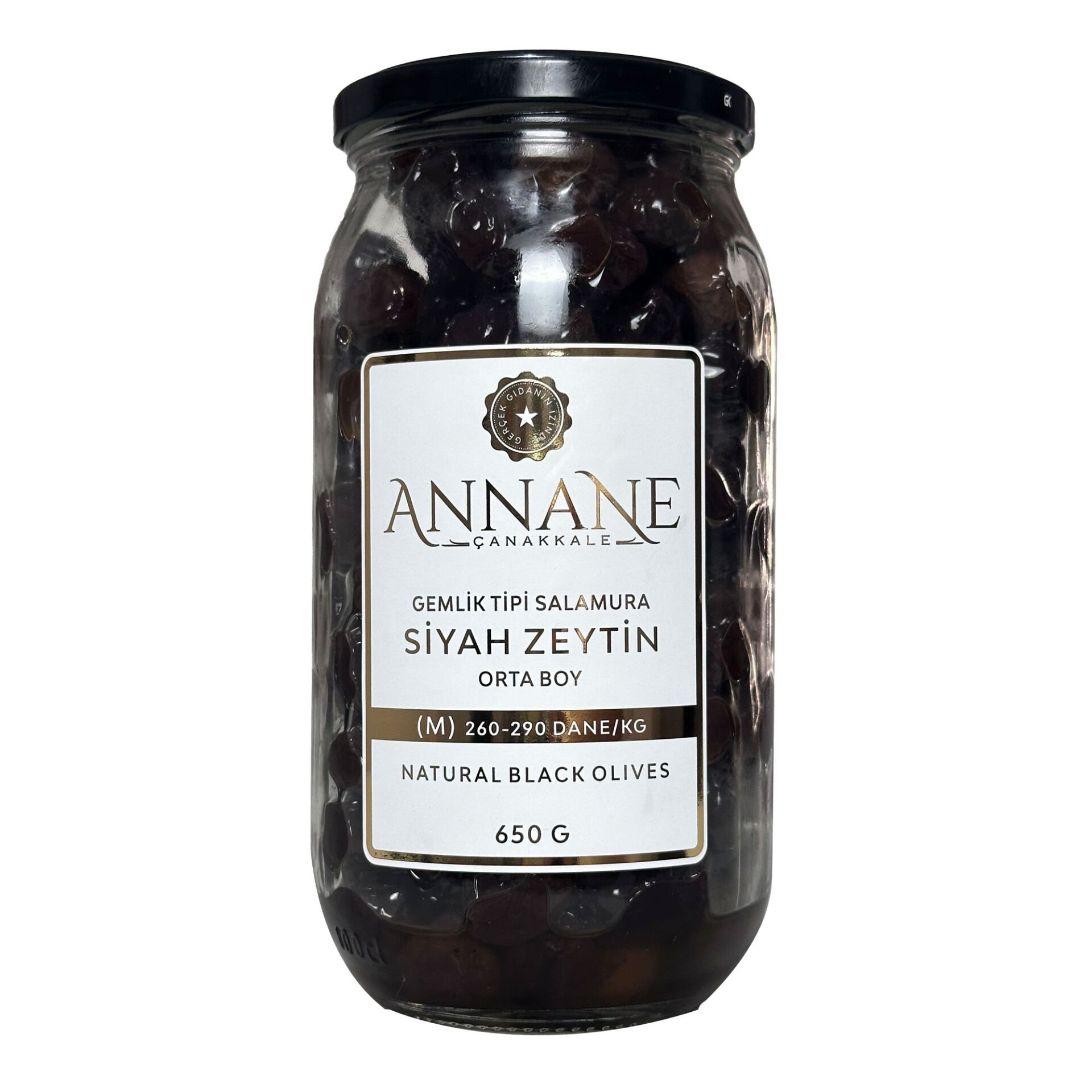 Gemlik Tipi Salamura Siyah Zeytin (M)