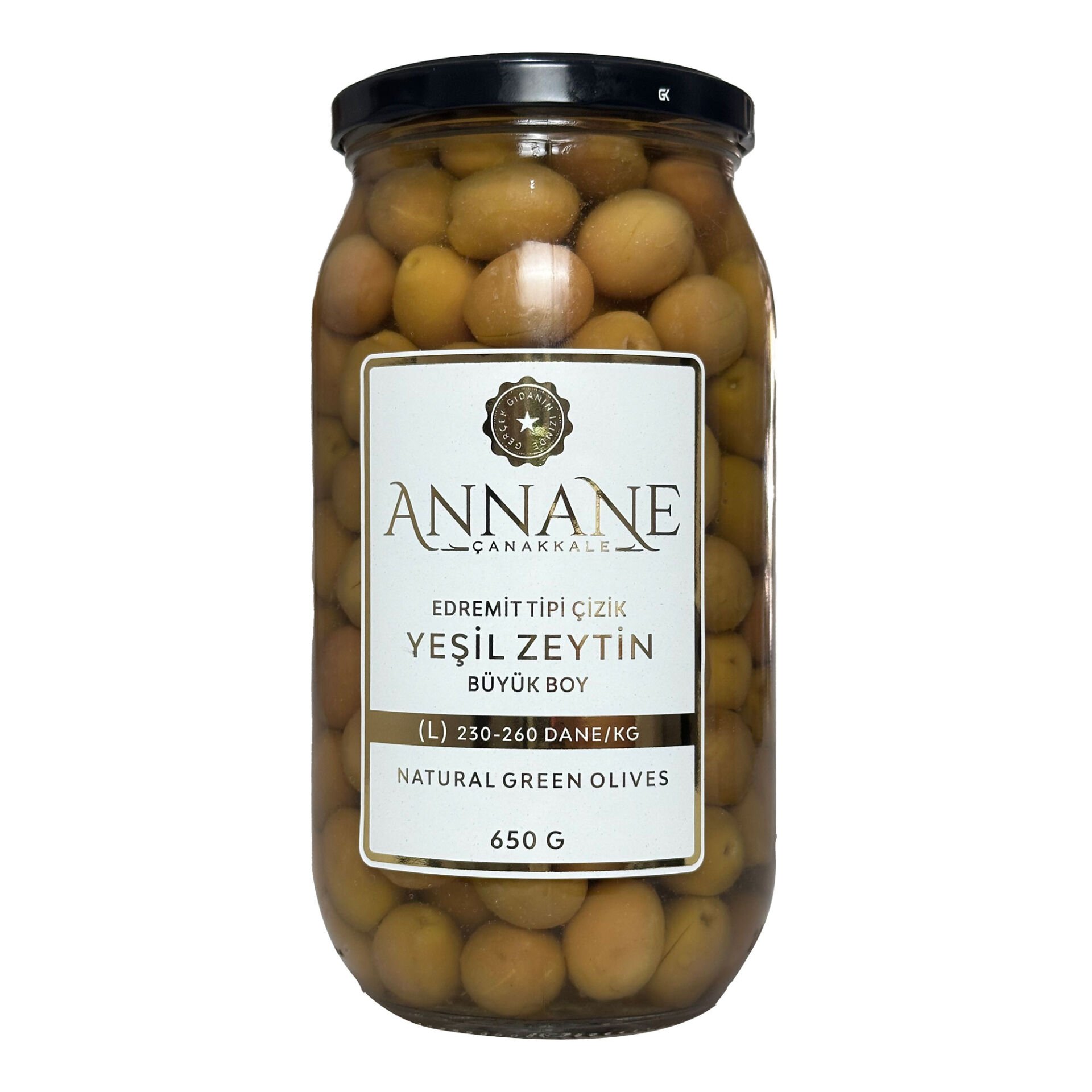 Edremit Tipi Çizik Yeşil Zeytin (L)