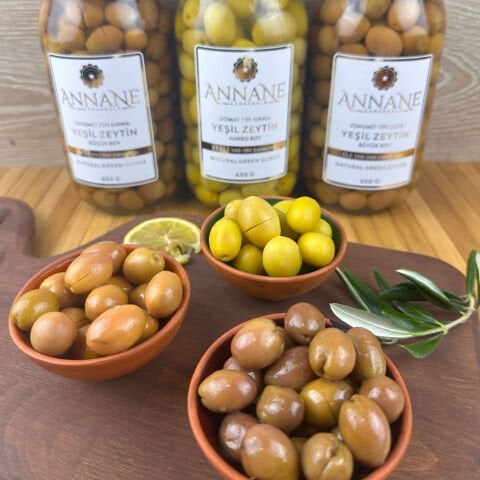 Edremit Tipi Çizik Yeşil Zeytin (L)