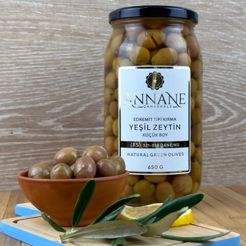 Edremit Tipi Kırma Yeşil Zeytin (XS)