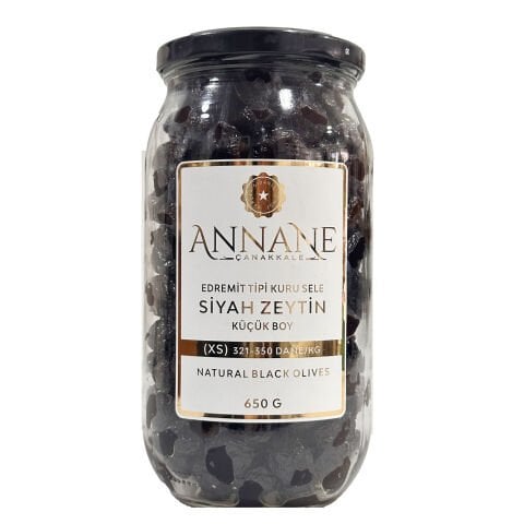 Edremit Tipi Kuru Sele Siyah Zeytin (S)