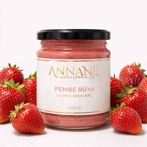 Pembe Rüya - Çilekli Krem Bal - 240 g